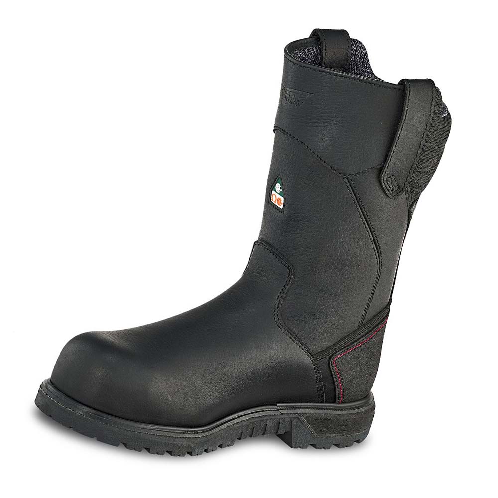 Red Wing Brnr XP 11-inch Waterproof, Insulated, CSA Safety Toe Pull On Men's Boots Black | ZA 232GSO